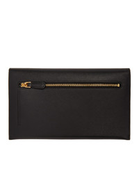 schwarze Leder Clutch von Prada