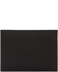 schwarze Leder Clutch von Kenzo