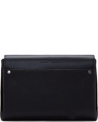 schwarze Leder Clutch von Proenza Schouler