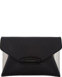 schwarze Leder Clutch von Givenchy