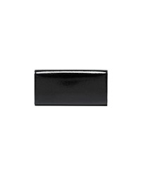 schwarze Leder Clutch von Saint Laurent