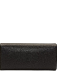 schwarze Leder Clutch von Saint Laurent