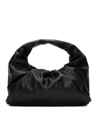 schwarze Leder Clutch von Bottega Veneta