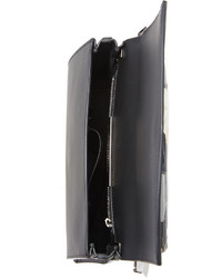 schwarze Leder Clutch von Eddie Borgo