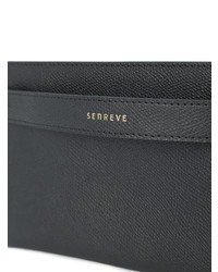 schwarze Leder Clutch von Senreve