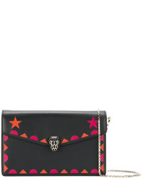 schwarze Leder Clutch von Bulgari