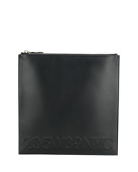 schwarze Leder Clutch von Calvin Klein 205W39nyc