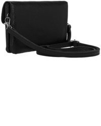 schwarze Leder Clutch von Caspar