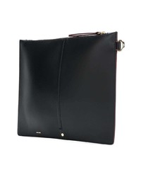 schwarze Leder Clutch von Joseph