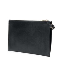 schwarze Leder Clutch von Furla