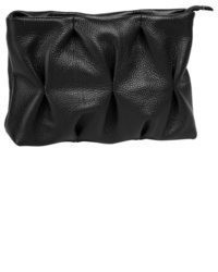 schwarze Leder Clutch von CLUTY