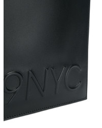 schwarze Leder Clutch von Calvin Klein 205W39nyc