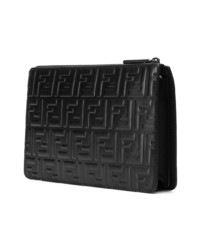 schwarze Leder Clutch von Fendi