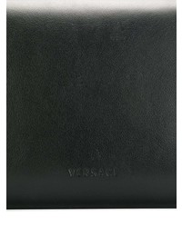 schwarze Leder Clutch von Versace
