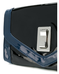 schwarze Leder Clutch von Sonia By Sonia Rykiel