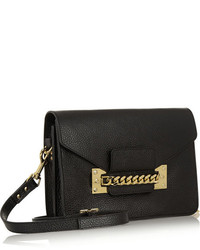 schwarze Leder Clutch von Sophie Hulme