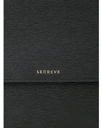 schwarze Leder Clutch von Senreve