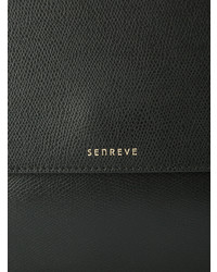 schwarze Leder Clutch von Senreve