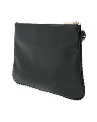 schwarze Leder Clutch von Liu Jo