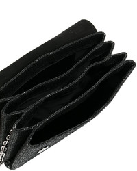 schwarze Leder Clutch von Casadei