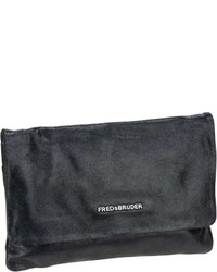 schwarze Leder Clutch von FREDsBRUDER