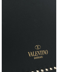 schwarze Leder Clutch von Valentino