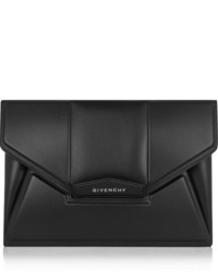 schwarze Leder Clutch von Givenchy