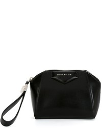 schwarze Leder Clutch von Givenchy