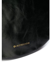 schwarze Leder Clutch von L'Autre Chose