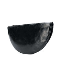 schwarze Leder Clutch von L'Autre Chose