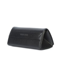 schwarze Leder Clutch von Cushnie