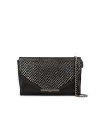 schwarze Leder Clutch von Khirma Eliazov