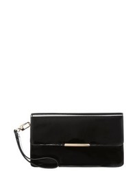 schwarze Leder Clutch von KIOMI