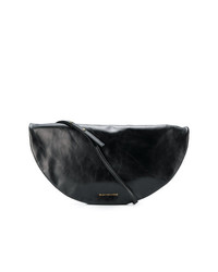 schwarze Leder Clutch von L'Autre Chose