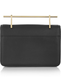 schwarze Leder Clutch von M2Malletier