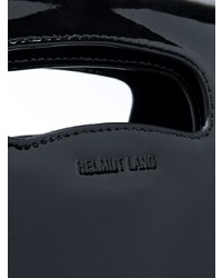 schwarze Leder Clutch von Helmut Lang