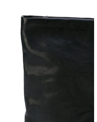 schwarze Leder Clutch von The Last Conspiracy