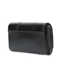 schwarze Leder Clutch von Perrin Paris