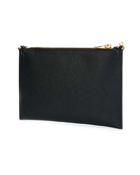 schwarze Leder Clutch von Prada