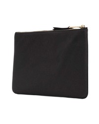 schwarze Leder Clutch von Marc Jacobs