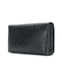 schwarze Leder Clutch von Naledi