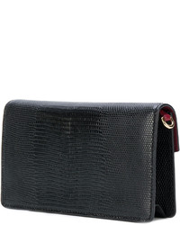 schwarze Leder Clutch von Dolce & Gabbana