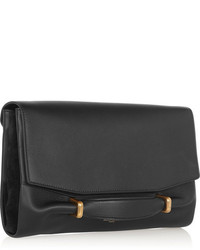 schwarze Leder Clutch von Nina Ricci