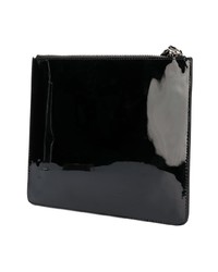 schwarze Leder Clutch von Giuseppe Zanotti Design