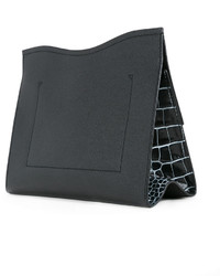 schwarze Leder Clutch von Proenza Schouler