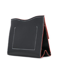 schwarze Leder Clutch von Proenza Schouler