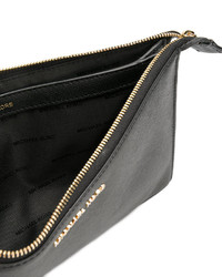 schwarze Leder Clutch von MICHAEL Michael Kors