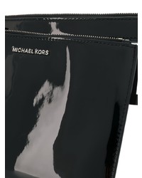 schwarze Leder Clutch von MICHAEL Michael Kors