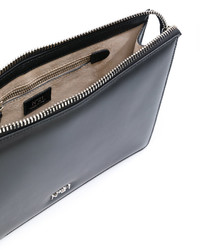 schwarze Leder Clutch von No.21