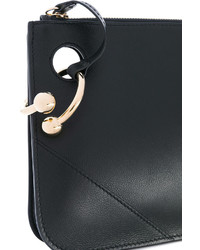 schwarze Leder Clutch von J.W.Anderson